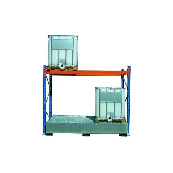 estantería para depósitos de hasta 1000L con cubo de retención
