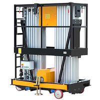 Plataforma Elevadora doble mástil vertical 10m-200kg (batería)