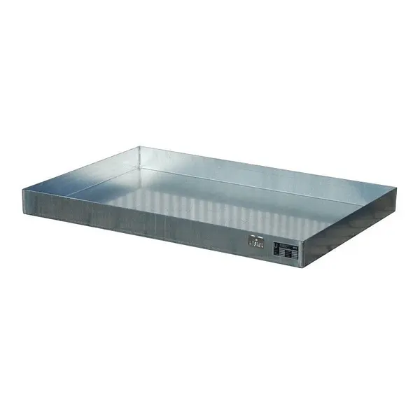 Bandeja de derrames para bidones/latas pequeñas sobre palés, galvanizada