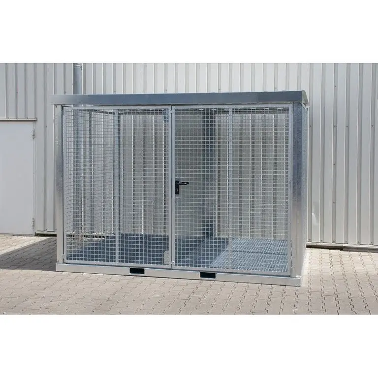 Gas cylinder storage container