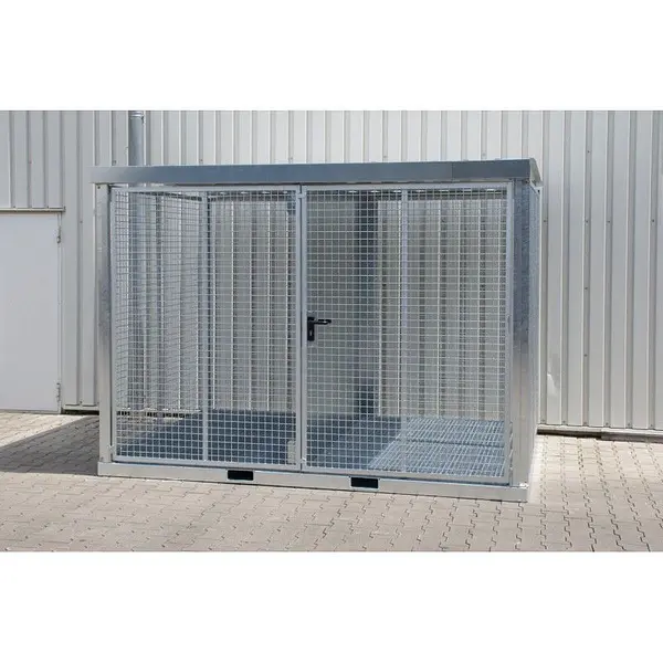 Gas cylinder storage container