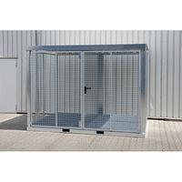 Gas cylinder storage container