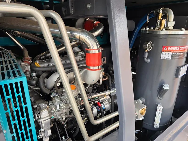 Compresor de aire rotativo de tornillo diesel Isuzu 275 CFM