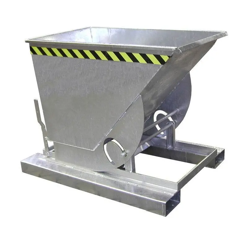 Contenedor basculante, galvanizado en caliente
