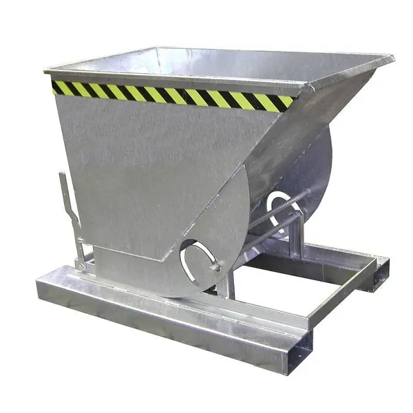 Contenedor basculante, galvanizado en caliente