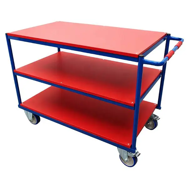 3 shelf rolling table