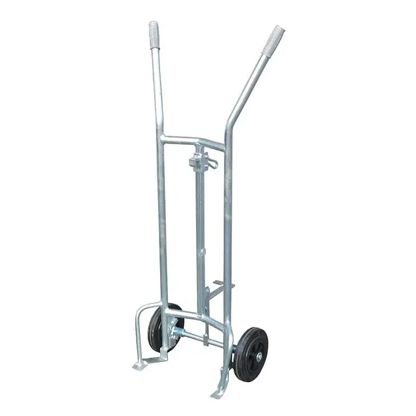 Carro para bidones, galvanizado