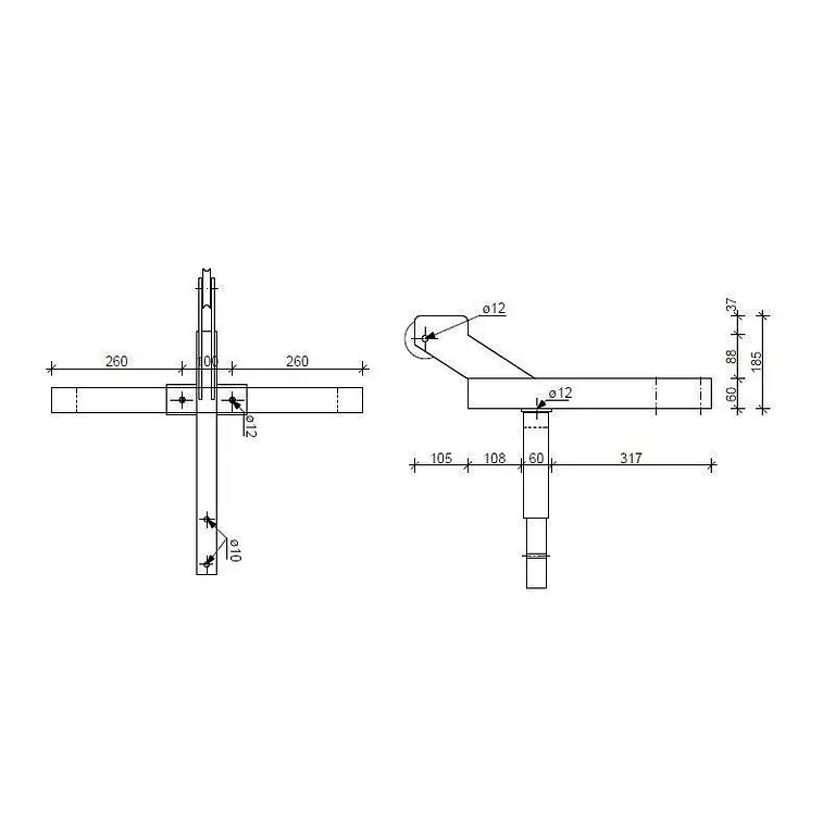 Decombro debris support and balancín kit