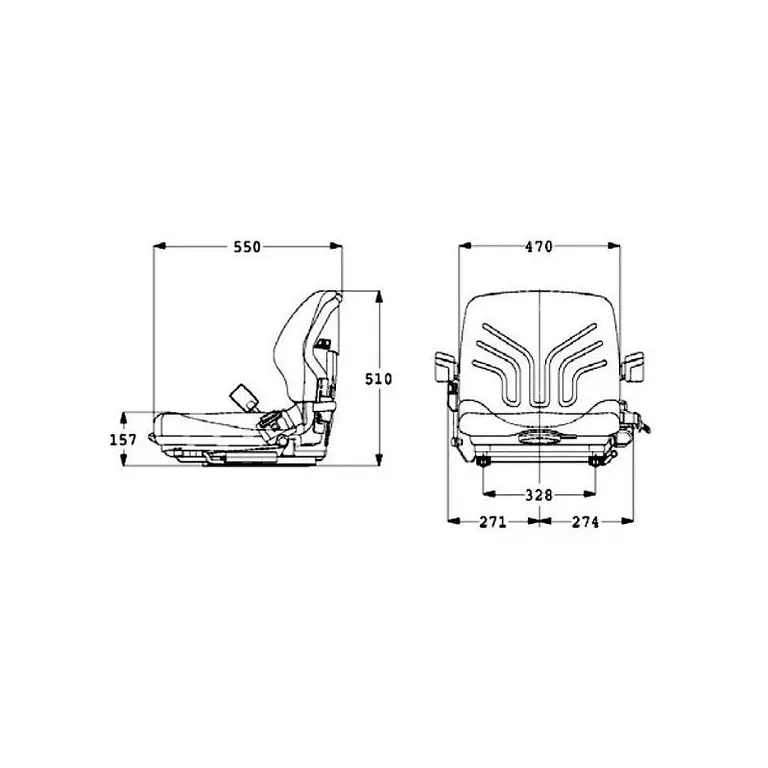 Asiento Grammer MSG20 para carretilla elevadora