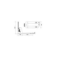 Manual transpalette 4000 kg 1150x540 mm