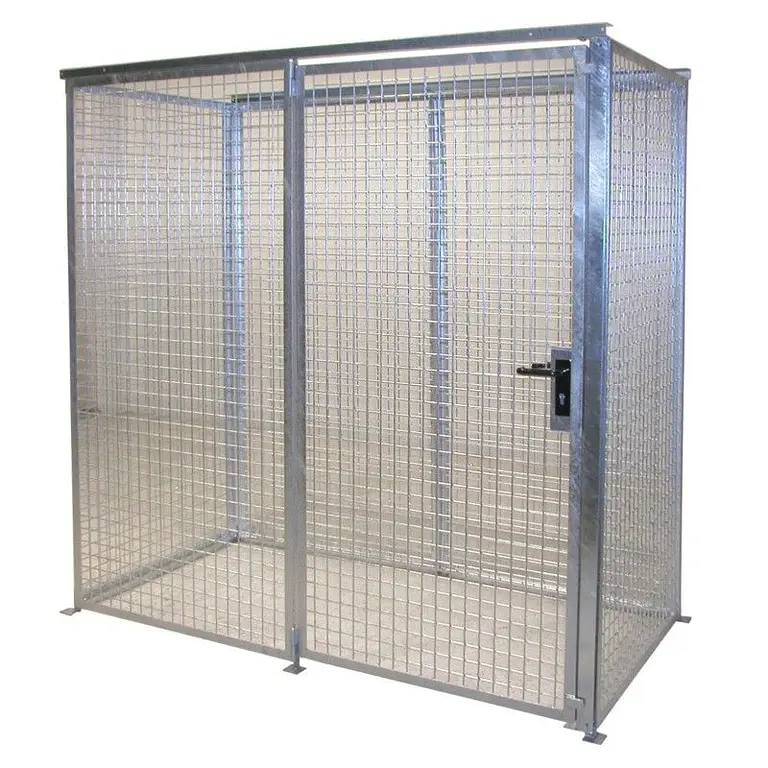 Gas bottle storage container galvanized steel