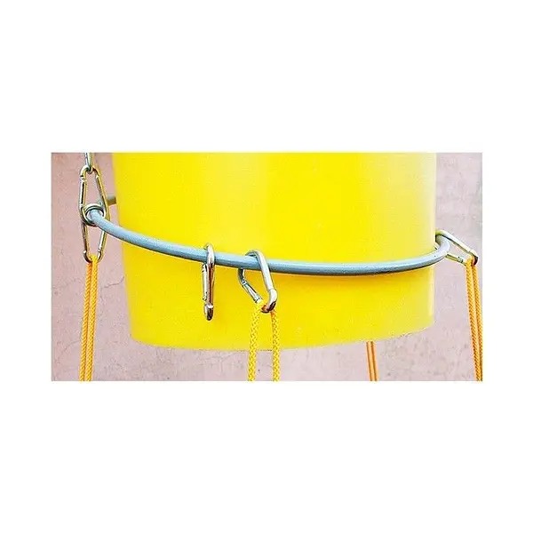 Debris chute with rotating clamp