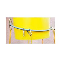 Debris chute with rotating clamp
