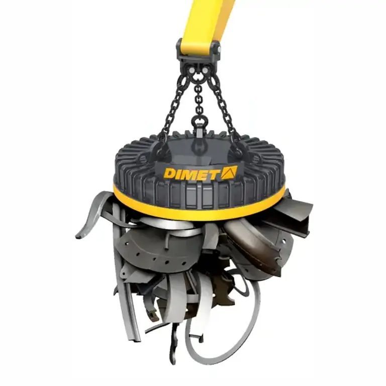 DIMET Electroimanes para chatarras pesadas, paquetes y lingotes