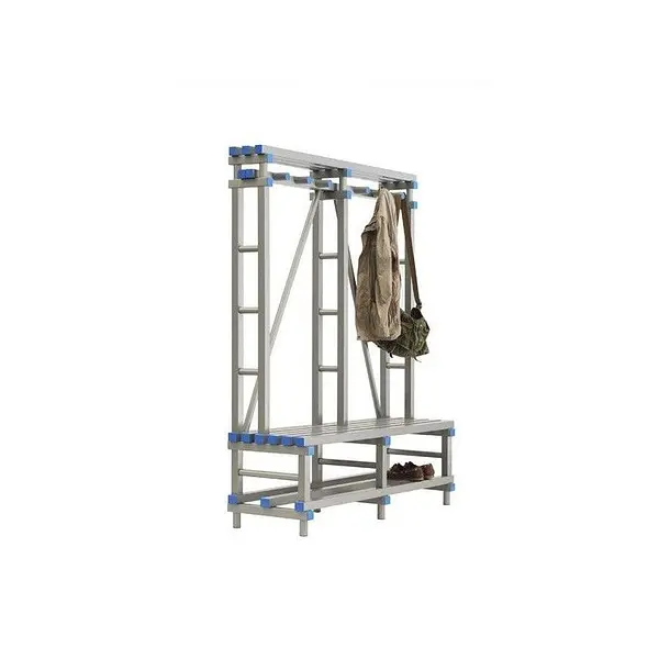 Hanging bench with PVC shelf for wardrobe
