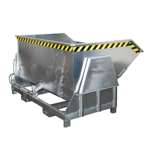 Contenedor basculante, galvanizado en caliente