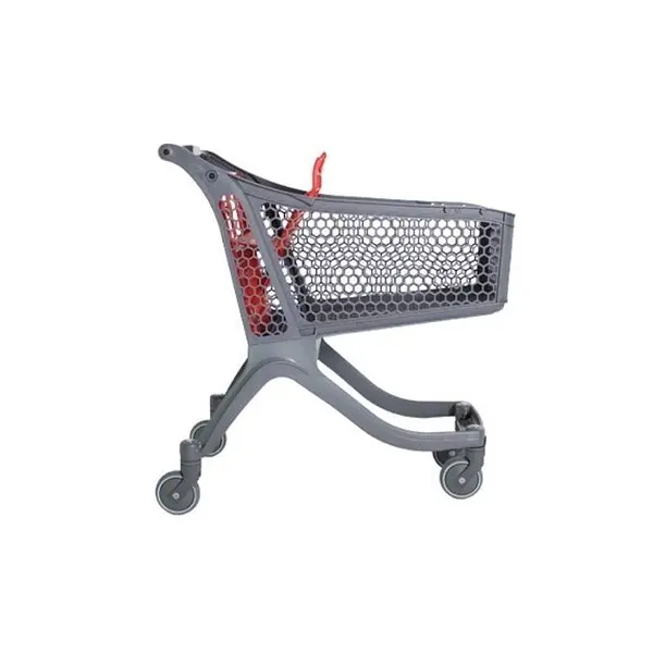 Metallic supermarket and warehouse trolley