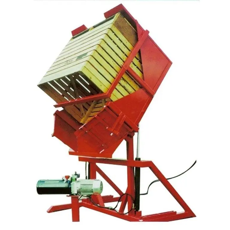 Hydraulic cylinder accessory for tilting container