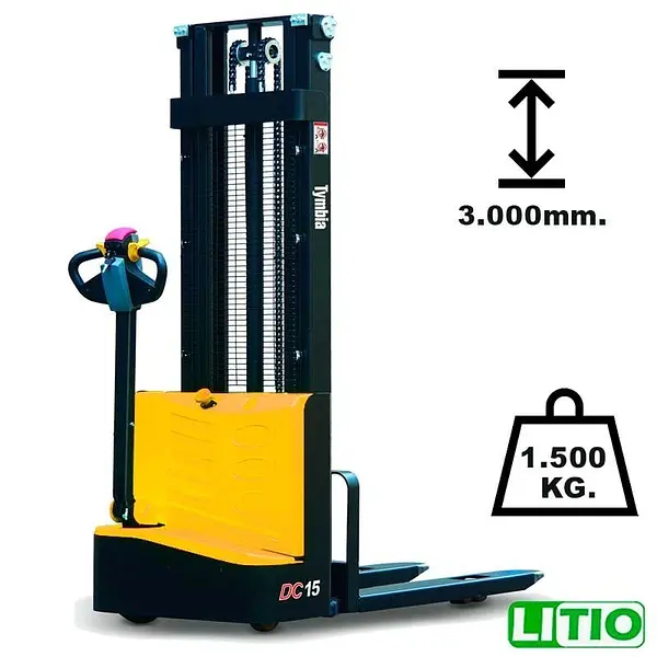 Apilador eléctrico 1500kg Litio 24V