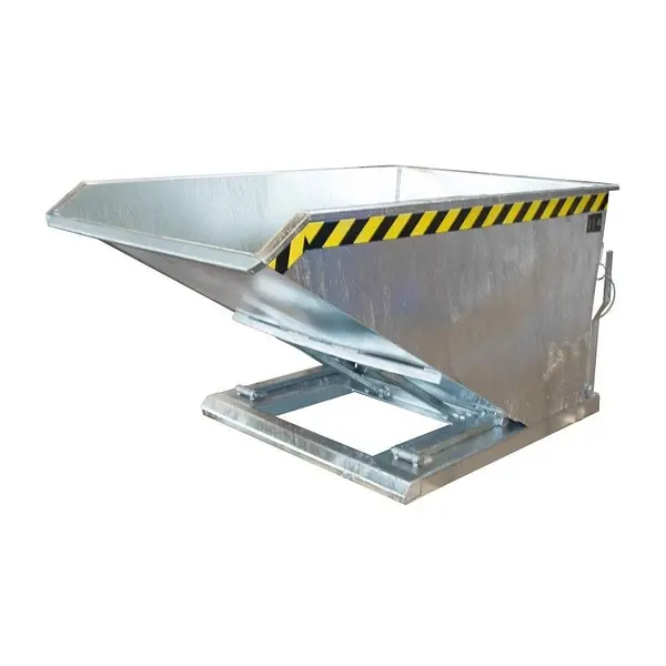 Contenedor basculante, galvanizado en caliente