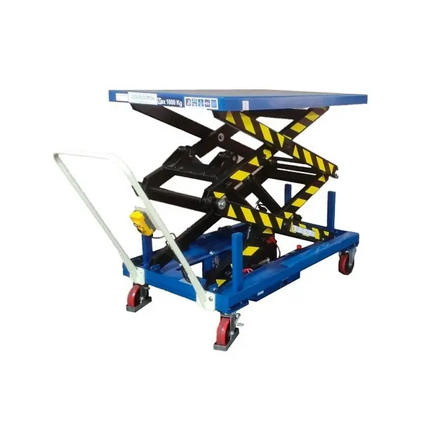 Mesa Elevadora a batería 1000kg, elevación 2000mm 1300x800mm
