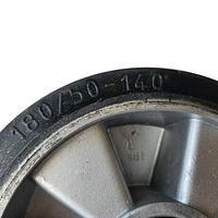 Rubber rotating wheel for pallet truck 180x50mm 20mm shaft