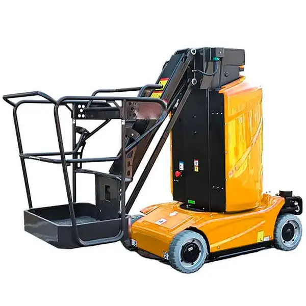 Plataforma Elevadora mástil vertical con pluma 9,2m-200kg