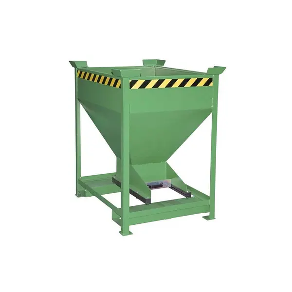 Silo container painted orange yellow