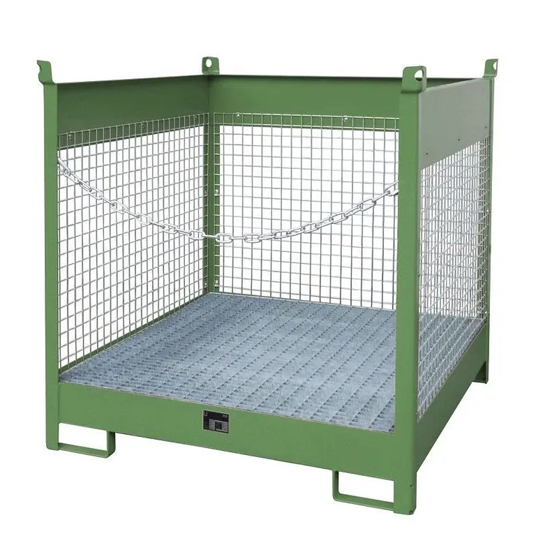 Pill stacking pallet, lacquered, green silk