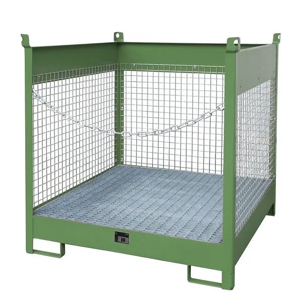 Pill stacking pallet, lacquered, green silk