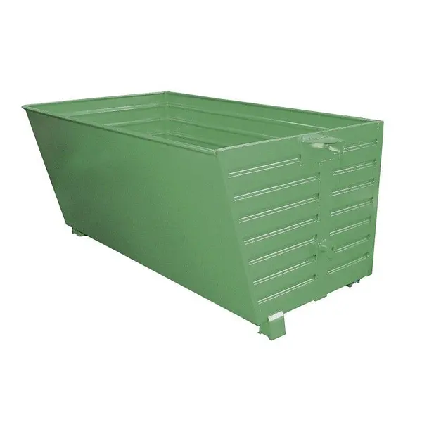 Stackable, painted, green silk