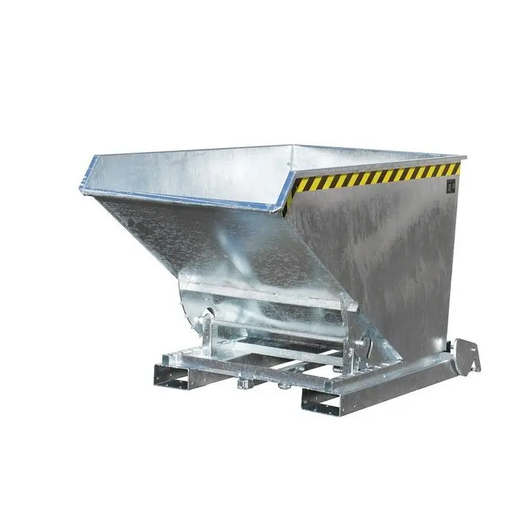 Contenedor basculante, galvanizado en caliente