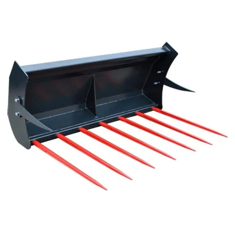 Fork agricultural with mini-charger coupling