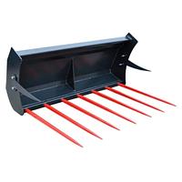 Fork agricultural with mini-charger coupling