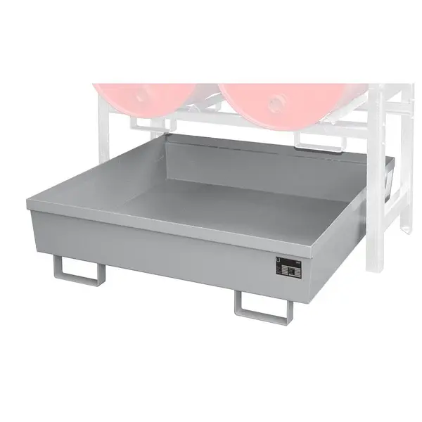 Drum racks painted mouse grey