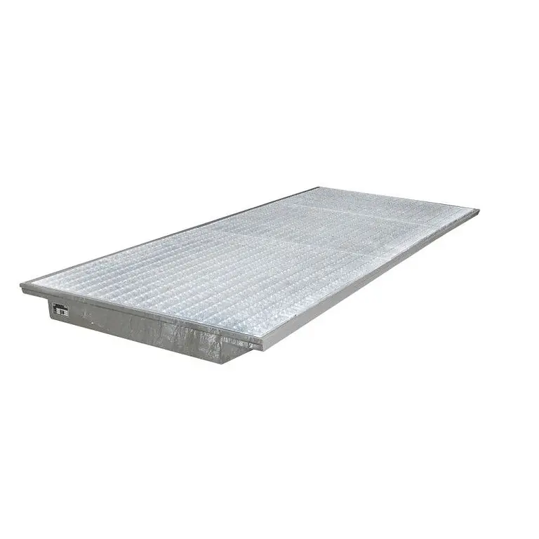 Suspended sink, hot galvanized