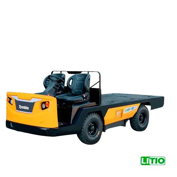 Tractor Arrastre con plataforma 2000kg bateria LITIO 48V/202AH