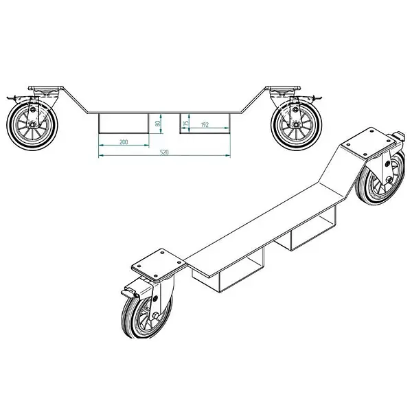 Heavy duty flyer with automatic and manual release