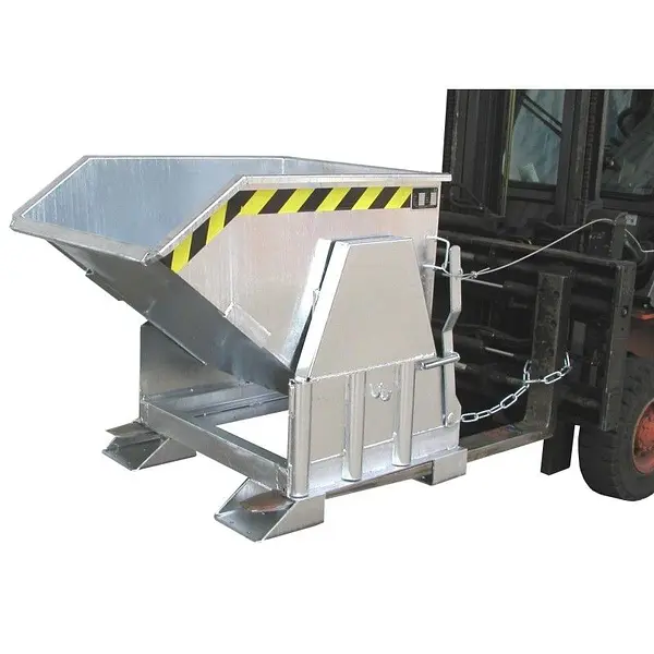 Contenedor basculante, galvanizado en caliente