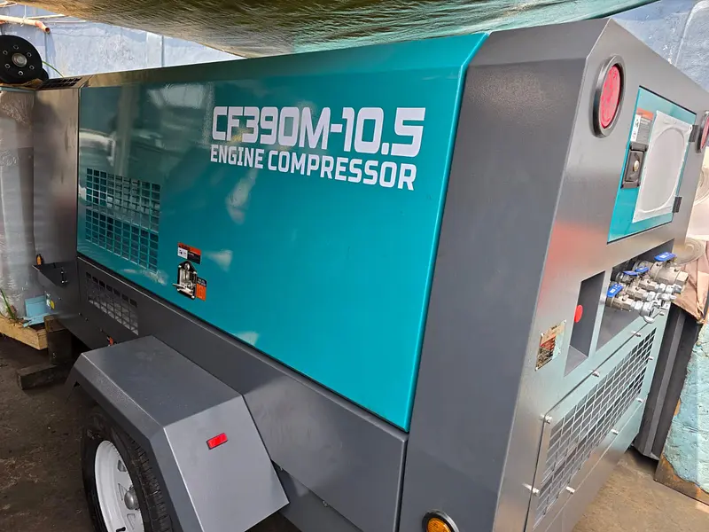 Compresor de aire rotativo de tornillo portátil Cummins diésel