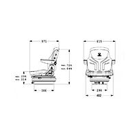 Asiento Grammer Maximo Basic para maquinaria agrícola