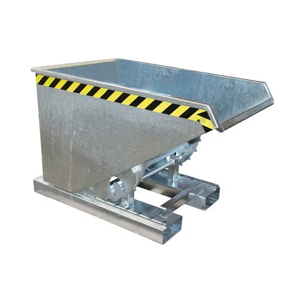 Contenedor basculante, galvanizado en caliente