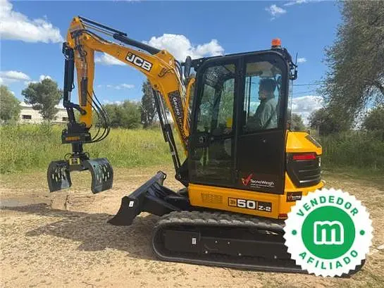 Hydraulic demolition pincers for mini excavators