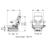Asiento Grammer Maximo M para carretilla elevadora