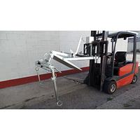 Manual container volcator for transporting and cleaning large containers