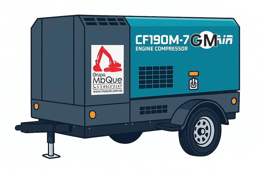 Isuzu diesel screw air compressor