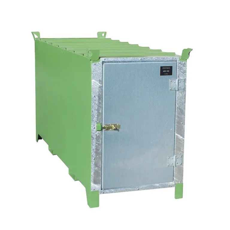 Fluorescent tube box painted green