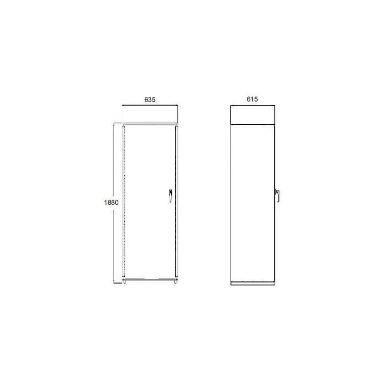 Fireproof Cabinet F90 1880x635x615