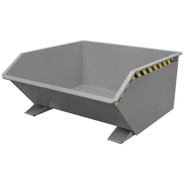 Container tilting, painted, gray mouse
