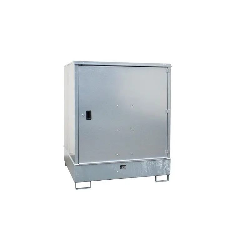 Hazardous materials cabinet for 200 liter drums